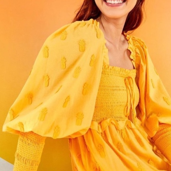 Farm Rio 3D Pineapple Midi Dress - Picture 4 of 13